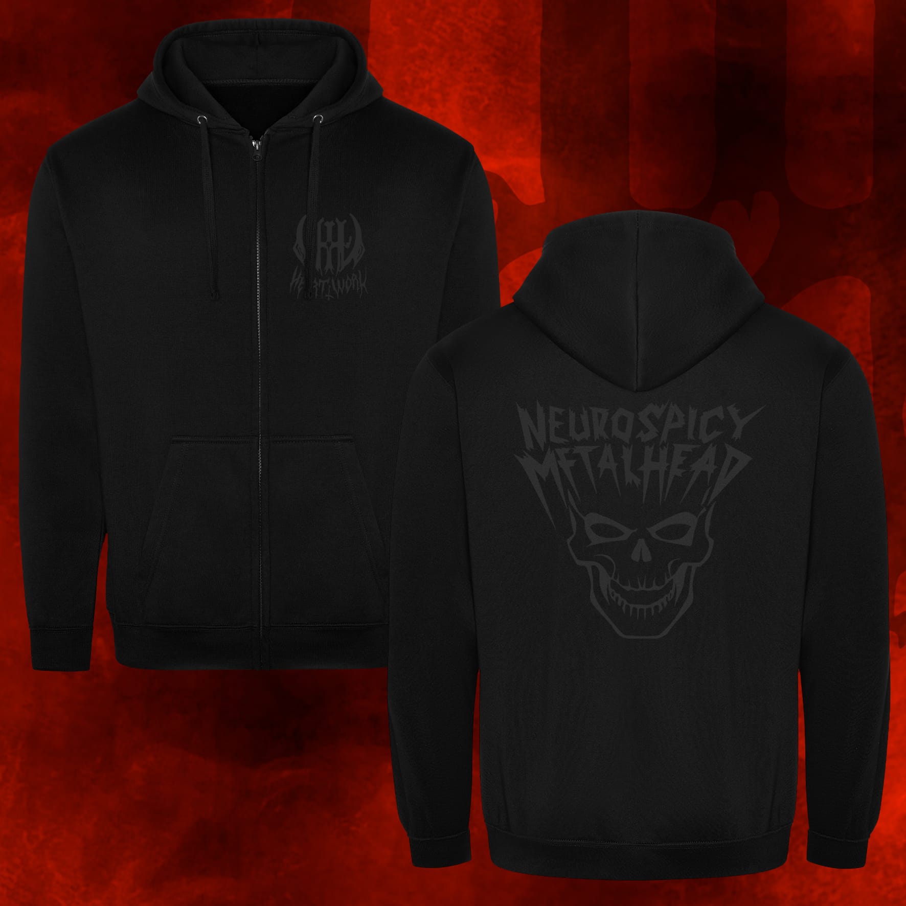 Neurospicy Metalhead Menacer Hoodie