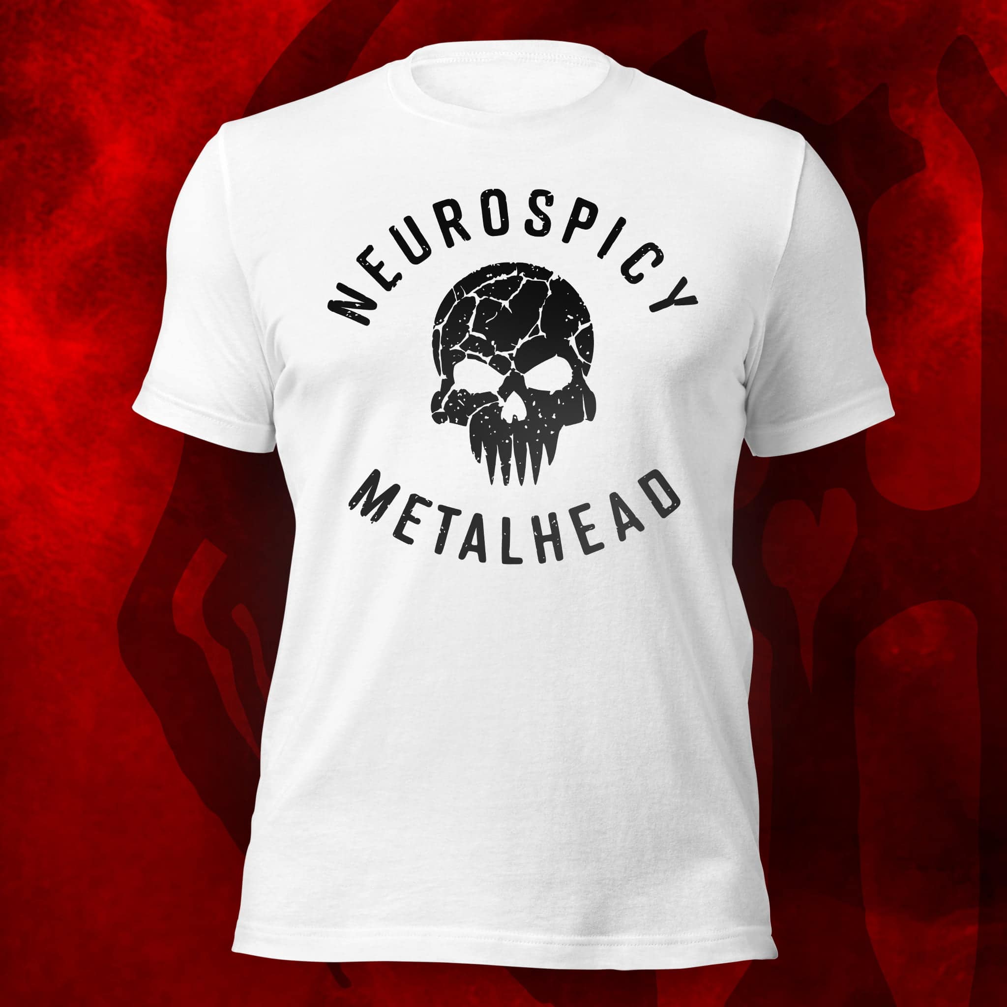 Neurospicy Metalhead Cracked Skull - Image 4