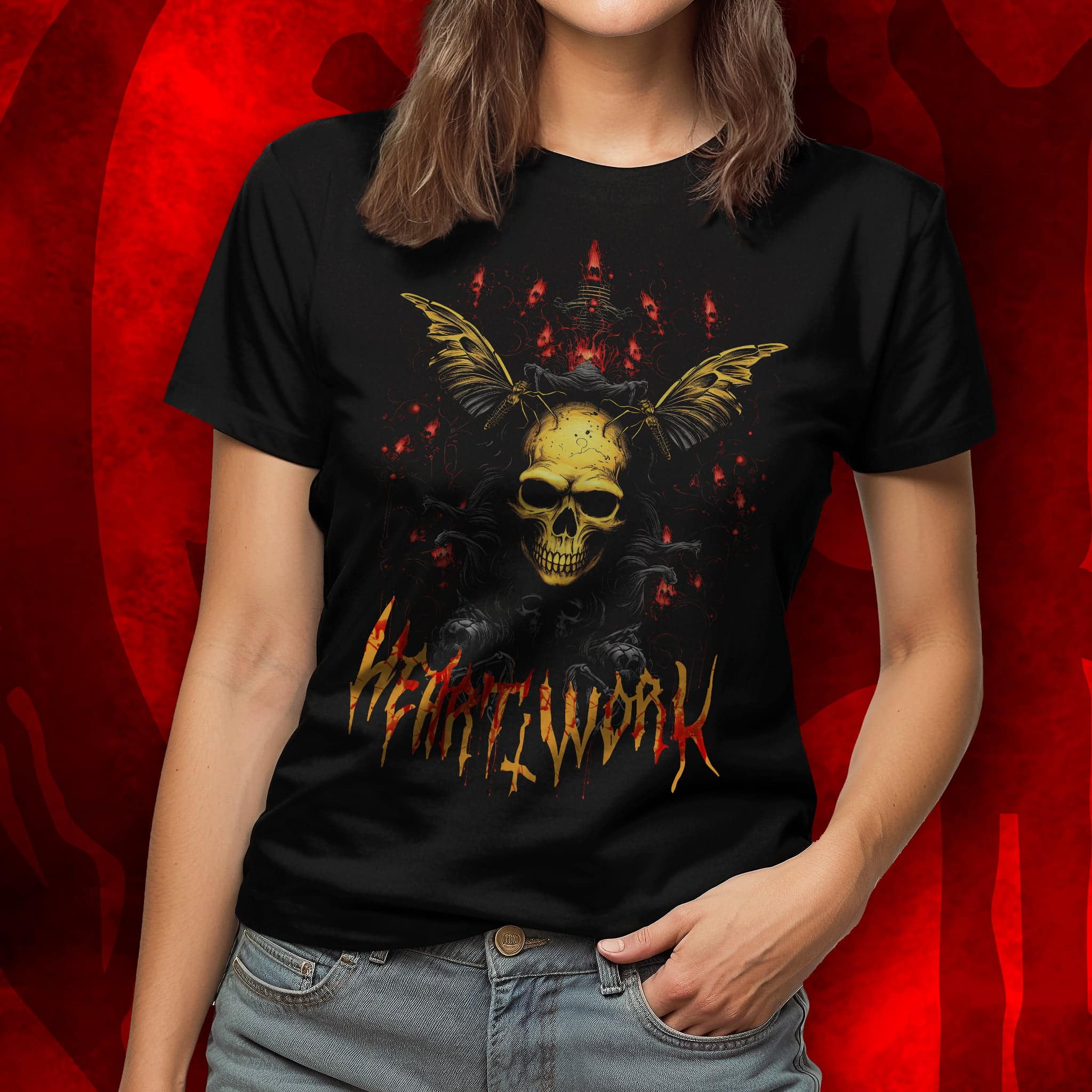 Moth King Skull Demon Design