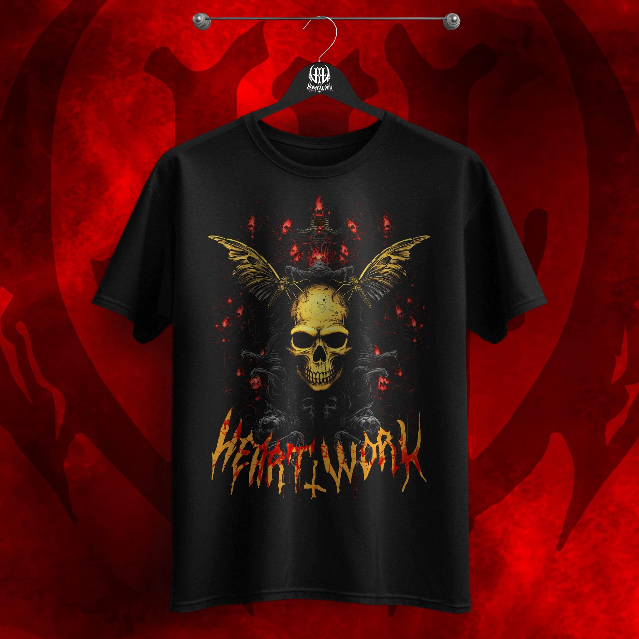 Moth King Skull Demon Design