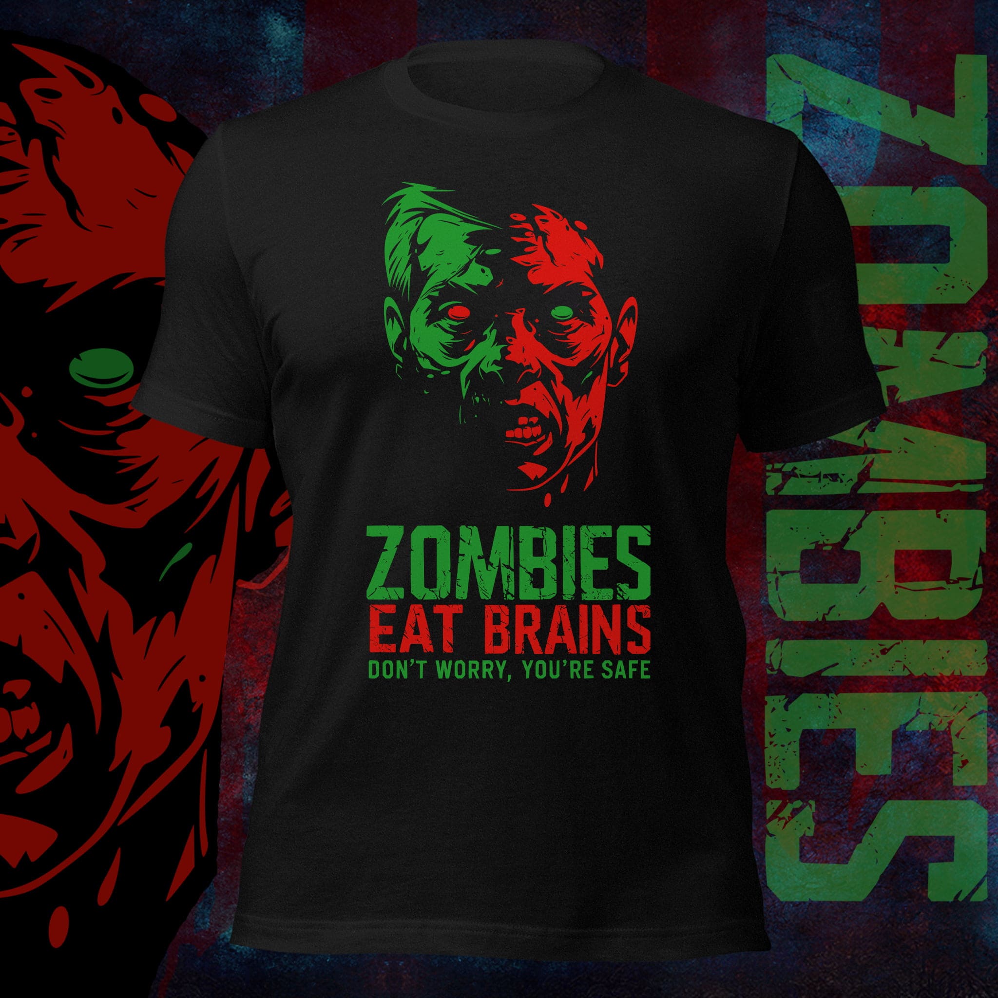 Zombies Eat Brains Fun Tee