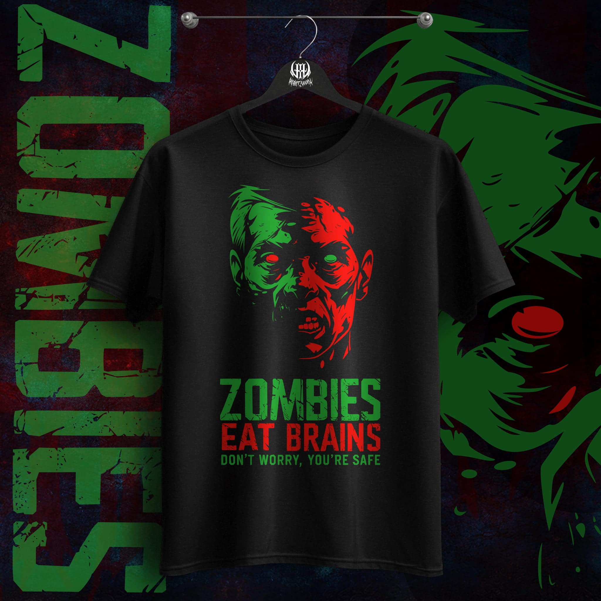 Zombies Eat Brains Fun Tee
