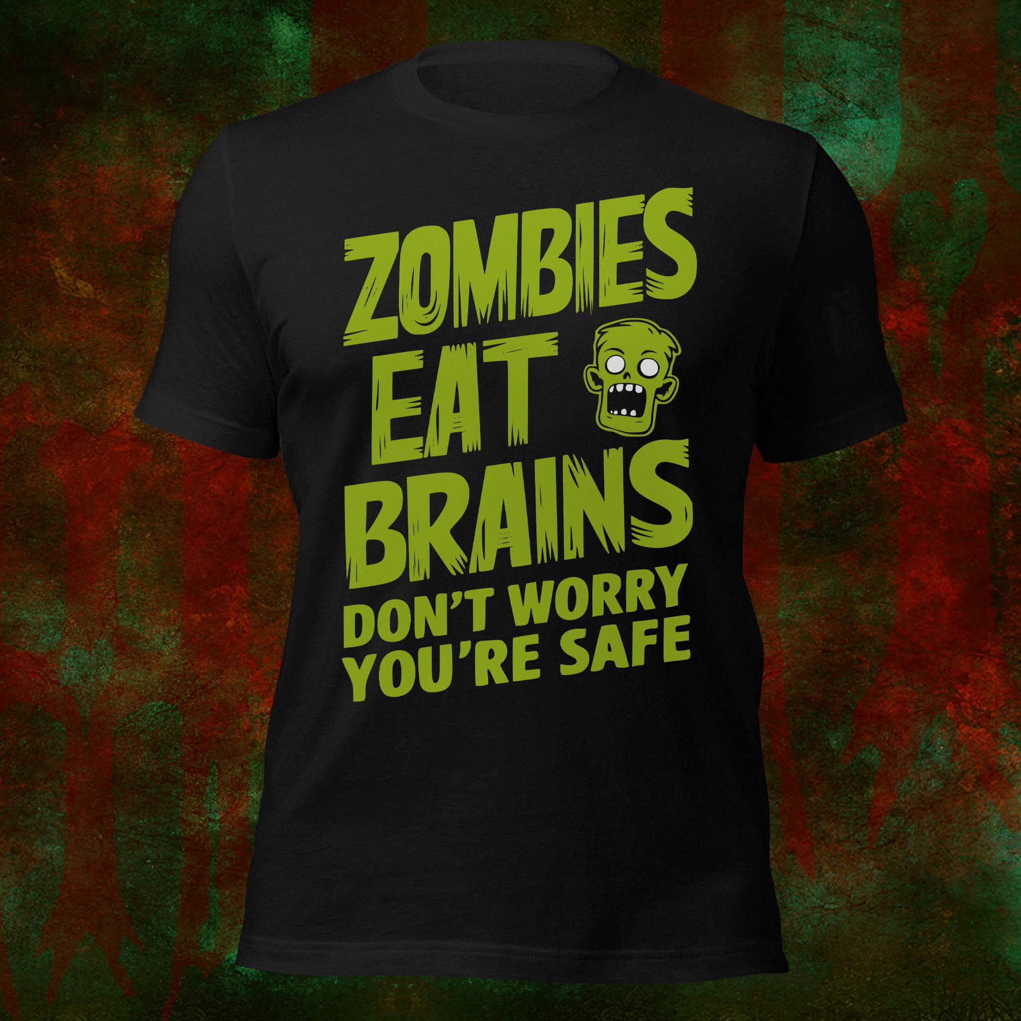 Zombies Eat Brains Fun Tee