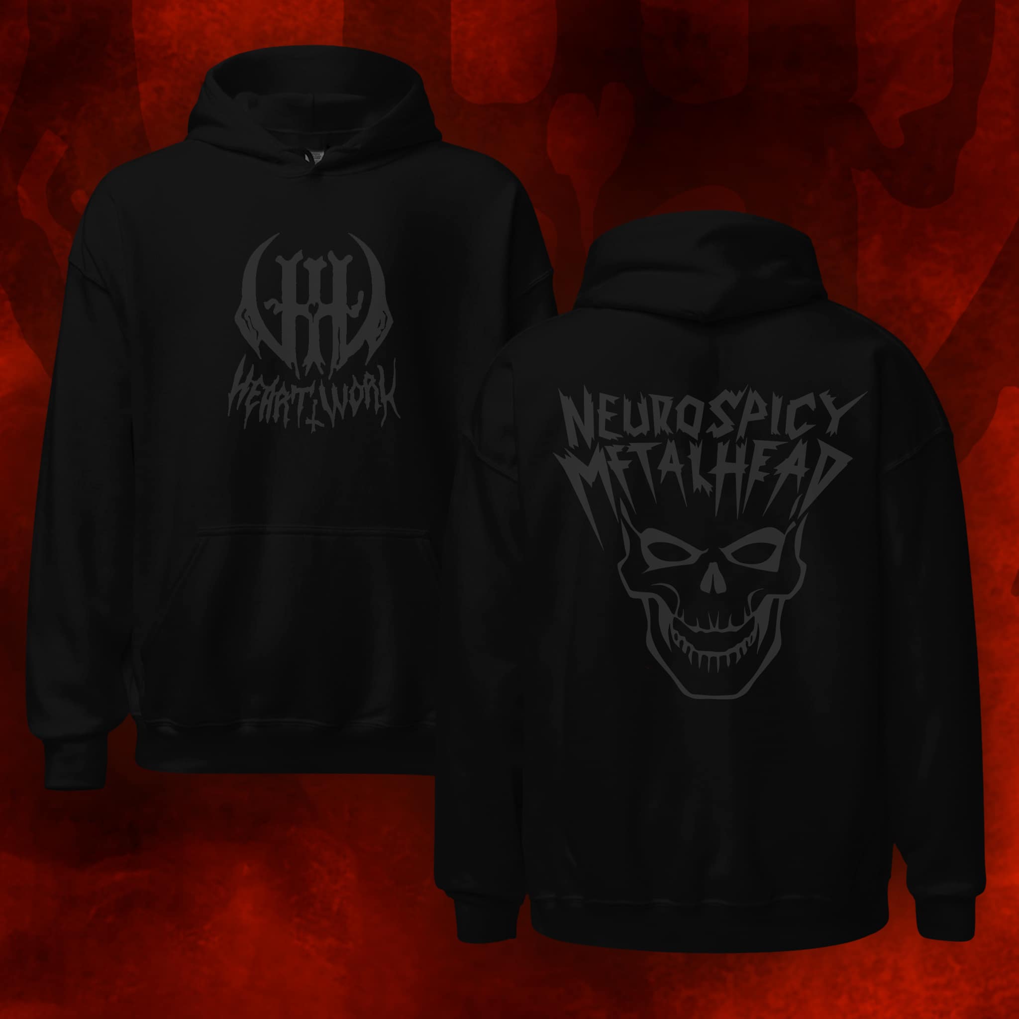 Neurospicy Metalhead Menacer Hoodie